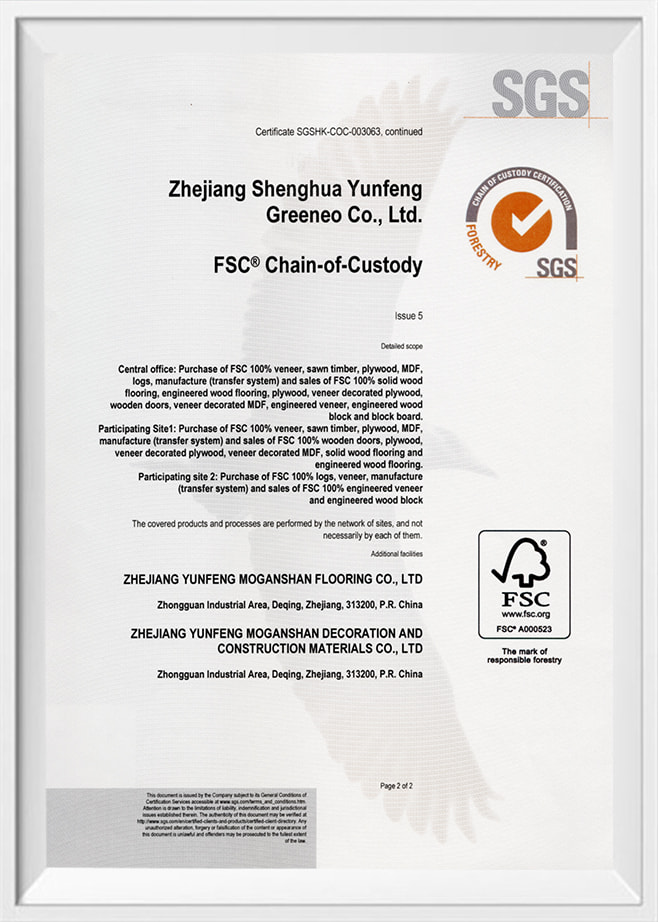 Zhejiang Yunfeng Moganshan Dekoration und Baumaterialien Co., Ltd.